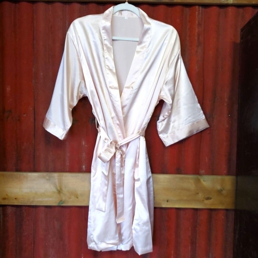 Satin Robe Soft Blush Pink * NEW Multiple sizes and colours